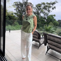 Blusa Viscose Algodão e Linho 