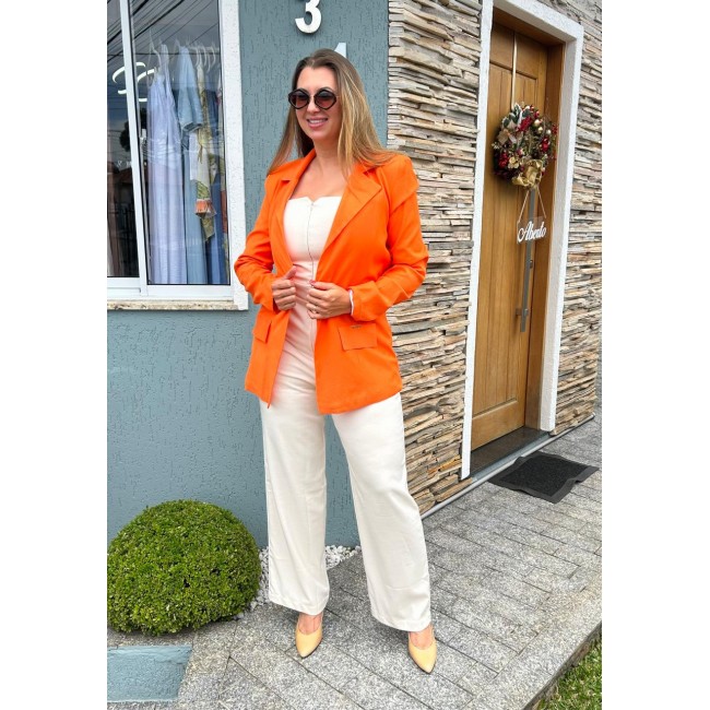 Blazer Laranja Alongado Tigrara