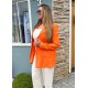 Blazer Laranja Alongado Tigrara