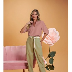 BLUSA VISCOSE COM LINHO GATOS E ATOS