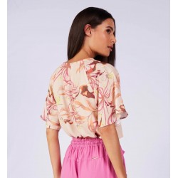 BLUSA MANGA FLARE ESTAMPA LOCAL| CITYBLUE