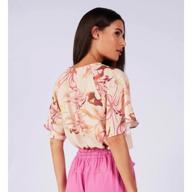 BLUSA MANGA FLARE ESTAMPA LOCAL| CITYBLUE