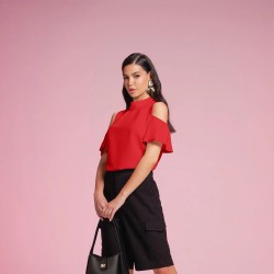 BLUSA VISCOSE COM LINHO GATOS E ATOS