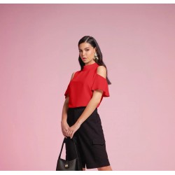 BLUSA VISCOSE COM LINHO GATOS E ATOS