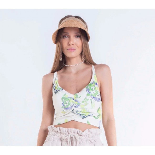 BLUSA CROPPED DRAPEADA 