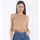 BLUSA CROPPED SEM MANGA COM BRILHO BLUSA CROPPED SEM MANGA COM BRILHO